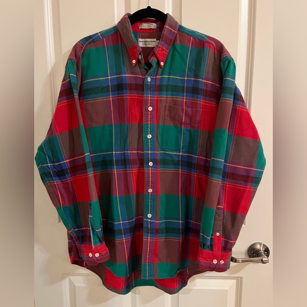 Abercrombie & Fitch Multi color Men’s Flannel Size Large
